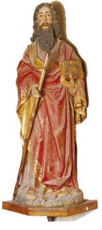 Statue de saint Barnabé datant du XVIe siècle