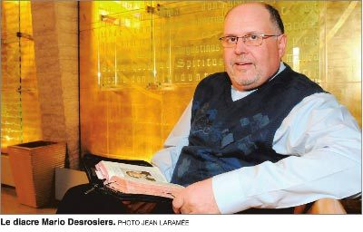 L'abbé Mario Desrosiers (photo Jean Laramée du Courrier Sud)